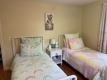 Orleans Cape Cod vacation rental - Bed room 2. Two twin beds with window AC unit.