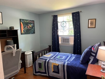 Orleans Cape Cod vacation rental - Bedroom 3. Twin bed with twin trundle window AC unit.