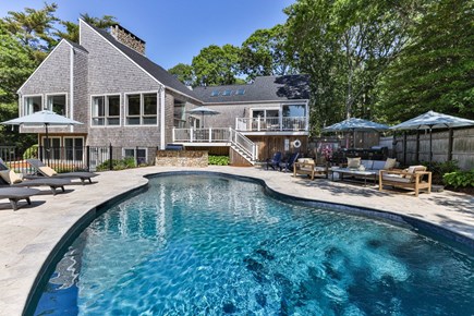 Osterville Cape Cod vacation rental - Heated pool and patio area
