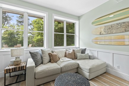 Osterville Cape Cod vacation rental - Lower level living area w/ Xbox series X & 4 controllers