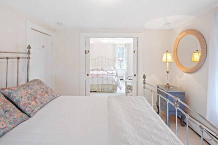 Chatham Cape Cod vacation rental - Queen bedroom with sliding privacy doors to full bedroom