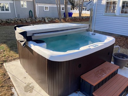 Pocasset Cape Cod vacation rental - Large 6 person hot tub in privacy of backyard