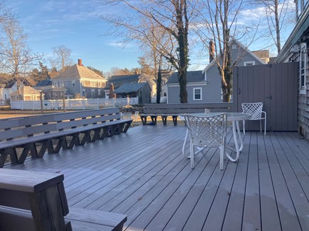 Pocasset Cape Cod vacation rental - Extra large deck for coffees and cookouts.