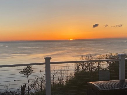 Plymouth, Ocean's Edge Oasis MA vacation rental - Sunrise over Cape Cod Bay.