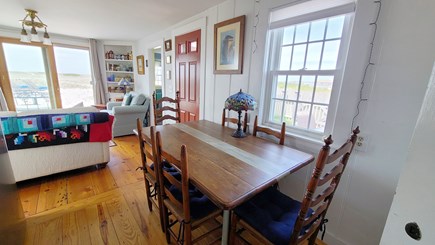 Truro Cape Cod vacation rental - Eat-in kitchen opens to living room