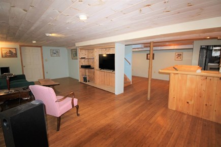 Yarmouth Cape Cod vacation rental - Basement entertainment/TV space