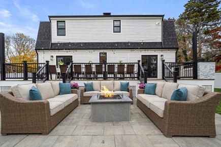 Chatham Cape Cod vacation rental - Large outdoor fire table