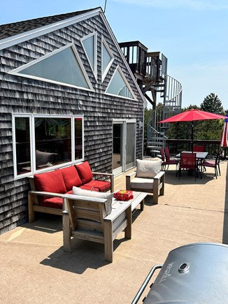 North Truro Cape Cod vacation rental - Large Deck with plenty of seating