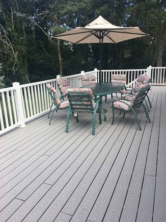 Dennis Port Cape Cod vacation rental - Large deck to enjoy outdoor dining