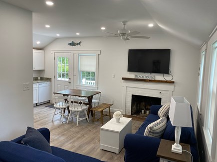 Dennis Port Cape Cod vacation rental - Open floor plan family room