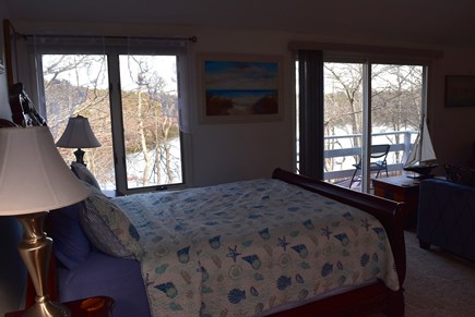 West Yarmouth Cape Cod vacation rental - sliders to private deck off of the master bedroom