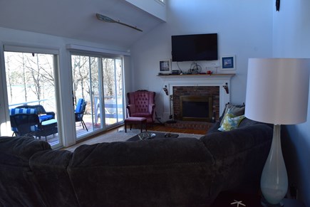 West Yarmouth Cape Cod vacation rental - large living room with a view
