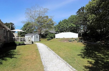 Chatham Cape Cod vacation rental - Expansive private backyard and deck. Dog and Kid friendly