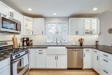Centerville Cape Cod vacation rental - Farmhouse sink, stainless appliances & gas stove