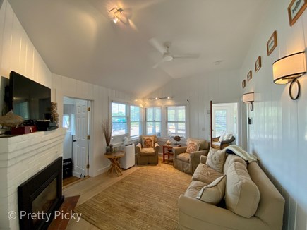 Brewster Cape Cod vacation rental - Living room with big TV