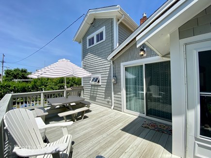 Brewster Cape Cod vacation rental - Deck with shaded picnic table