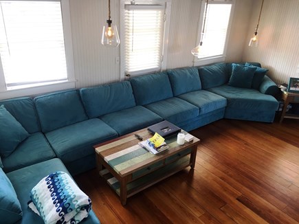 Falmouth, New Silver Beach Cape Cod vacation rental - Another angle of the huge LR couch
