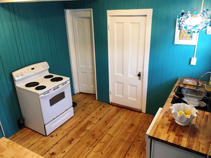 Falmouth, New Silver Beach Cape Cod vacation rental - Another view of the kitchen. Door on left is to the huge pantry