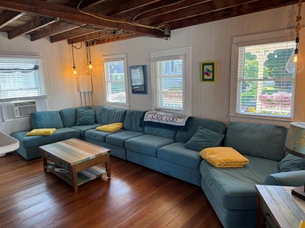 Falmouth, New Silver Beach Cape Cod vacation rental - Huge couch in the LR