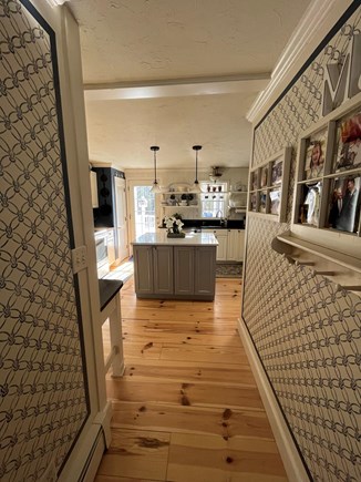 Bourne, Cataumet House Cape Cod vacation rental - Front entryway from front door welcomes you into kitchen.