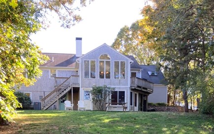 Cotuit Cape Cod vacation rental - Back of house facing kettle pond.