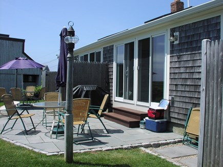 West Dennis Cape Cod vacation rental - Rear patio