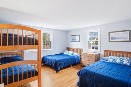 Yarmouth Cape Cod vacation rental - Bedroom 2 - 2 Queens, twin bunk beds