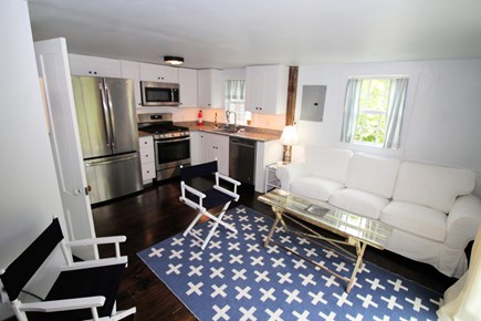 Wellfleet Cape Cod vacation rental - Cottage main living area with living room and kitchen