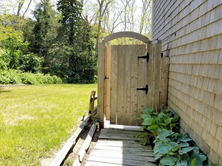 Wellfleet Cape Cod vacation rental - Enclosed outdoor shower on the side of the cottage
