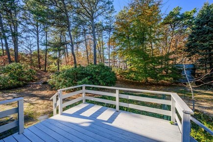 Eastham Cape Cod vacation rental - Privacy and wooded views from the back deck