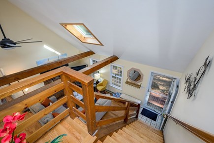 Eastham Cape Cod vacation rental - Overlooking the entry and living room from the second floor landing