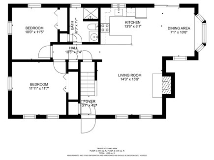 Eastham Cape Cod vacation rental - First floor plan