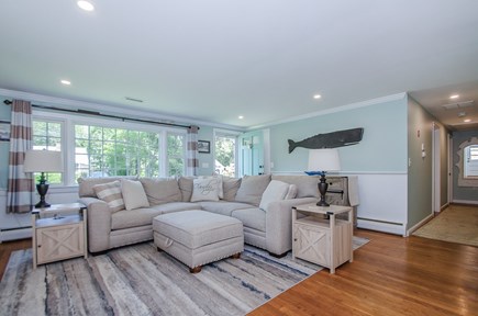West Dennis Cape Cod vacation rental - Front door and living room