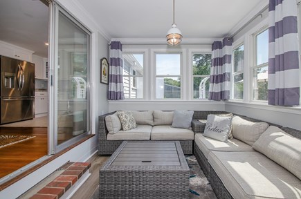 West Dennis Cape Cod vacation rental - Screened in Backyard Porch