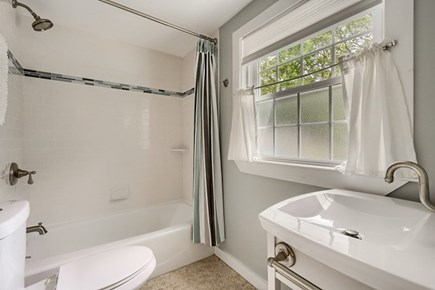 Orleans Cape Cod vacation rental - First floor remodeled bath with tub and shower