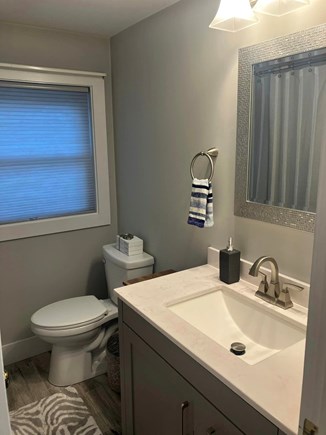 East Falmouth Cape Cod vacation rental - Tastefully designed and always clean bathroom.  Tub and shower.