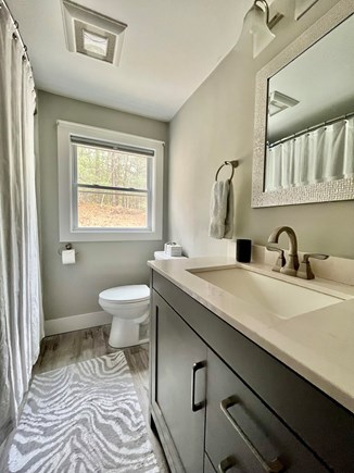 East Falmouth Cape Cod vacation rental - The bathroom.  No stairs needed to access.