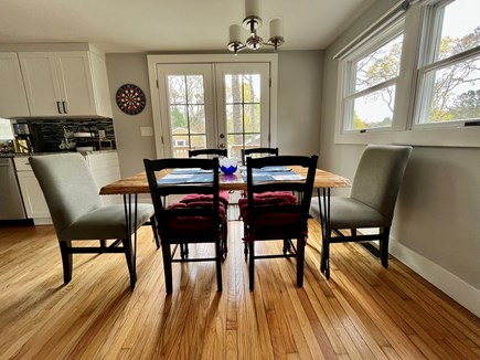 East Falmouth Cape Cod vacation rental - Dining area off the kitchen.