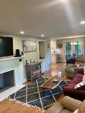East Falmouth Cape Cod vacation rental - Living room with entertainment.  HDTV, Cable, Streaming...