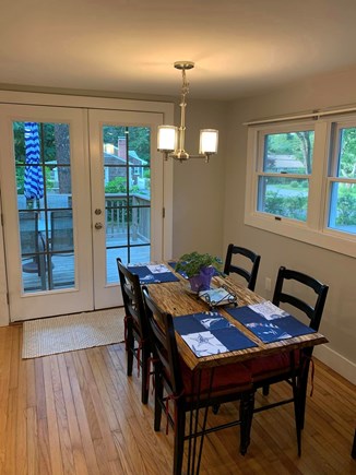 East Falmouth Cape Cod vacation rental - Hand-made dining table. Seats up to six.