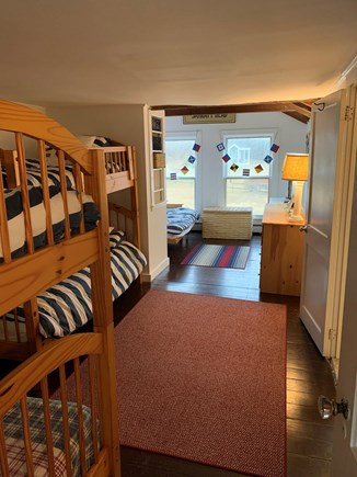 Hyannis Port Cape Cod vacation rental - Bunkbed room futon couch and two bunkbeds.