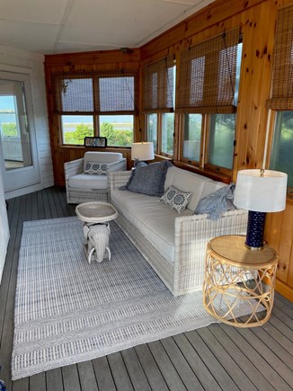 Truro Cape Cod vacation rental - Drink cold beverages on sun porch with a view