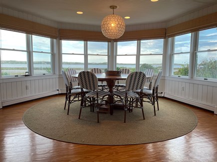Truro Cape Cod vacation rental - Dining room table with 180 degree view