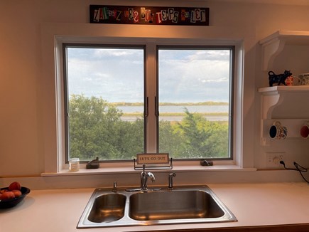 Truro Cape Cod vacation rental - Wash dishes with a view