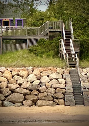 North Eastham Cape Cod vacation rental - The cottage s steps from your private beach entrance.