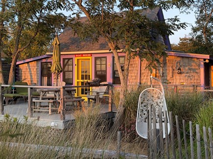 North Eastham Cape Cod vacation rental - Dusk is perhaps the most beautiful time of day at the Boathouse.