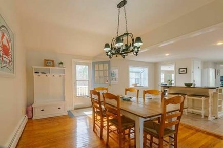Sagamore Beach Cape Cod vacation rental - Dining area with seating for six- table leaf for more space!