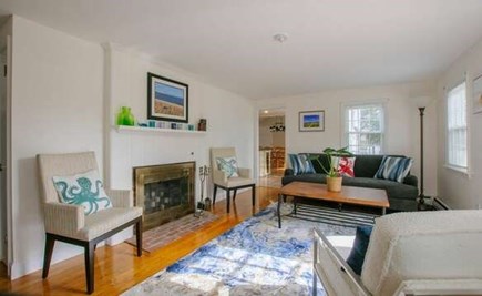 Sagamore Beach Cape Cod vacation rental - Second seating area - non working fire place