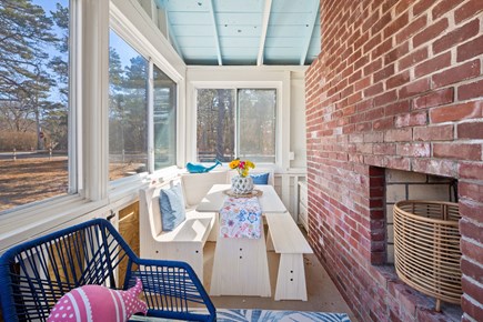 Eastham Cape Cod vacation rental - The light and bright 3-season room featuring dining/gaming table