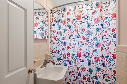 Eastham Cape Cod vacation rental - Efficient full bath with tub and shower